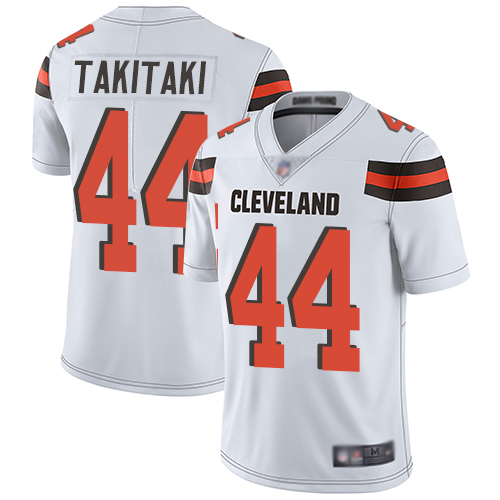 Cleveland Browns #44 Sione Takitaki White Men's Stitched Vapor Untouchable Limited Jersey Men's cheap jerseys for sale - CheapJerseys.Shop