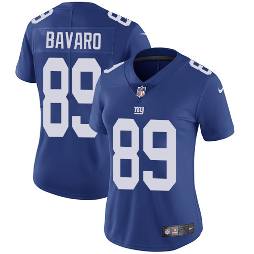 New York Giants #89 Mark Bavaro Royal Blue Team Color Women's Stitched Vapor Untouchable Limited Jersey Womens cheap jerseys for sale - CheapJerseys.Shop