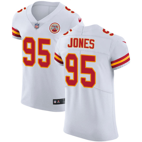 Chiefs #95 Chris Jones White Men's Stitched Vapor Untouchable Elite Jersey cheap jerseys for sale - CheapJerseys.Shop