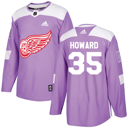 Detroit Red Wings #35 Jimmy Howard Purple Authentic Fights Cancer Stitched Youth Jersey Youth cheap jerseys for sale - CheapJerseys.Shop