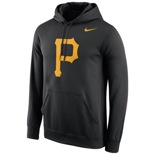 Pittsburgh Pirates Logo Performance Pullover Black Hoodie cheap jerseys for sale - CheapJerseys.Shop