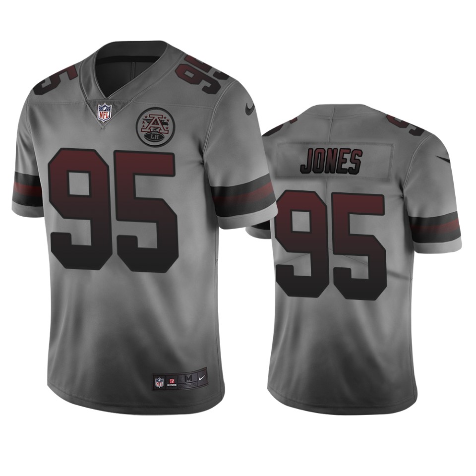 Kansas City Chiefs #95 Chris Jones Smoky Men's Vapor Limited City Edition Jersey cheap jerseys for sale - CheapJerseys.Shop
