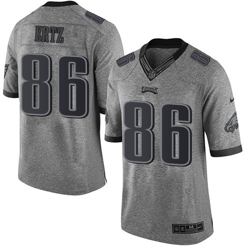 Philadelphia Eagles #86 Zach Ertz Gray Men's Stitched Limited Gridiron Gray Jersey Men's cheap jerseys for sale - CheapJerseys.Shop