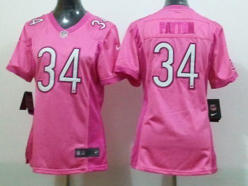 Bears #34 Walter Payton Pink Women's Be Luv'd Stitched Elite Jersey cheap jerseys for sale - CheapJerseys.Shop