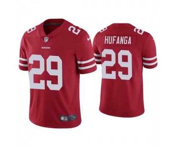 Men's Youth Women's San Francisco 49ers #29 Talanoa Hufanga Red Vapor Limited Jersey cheap jerseys for sale - CheapJerseys.Shop