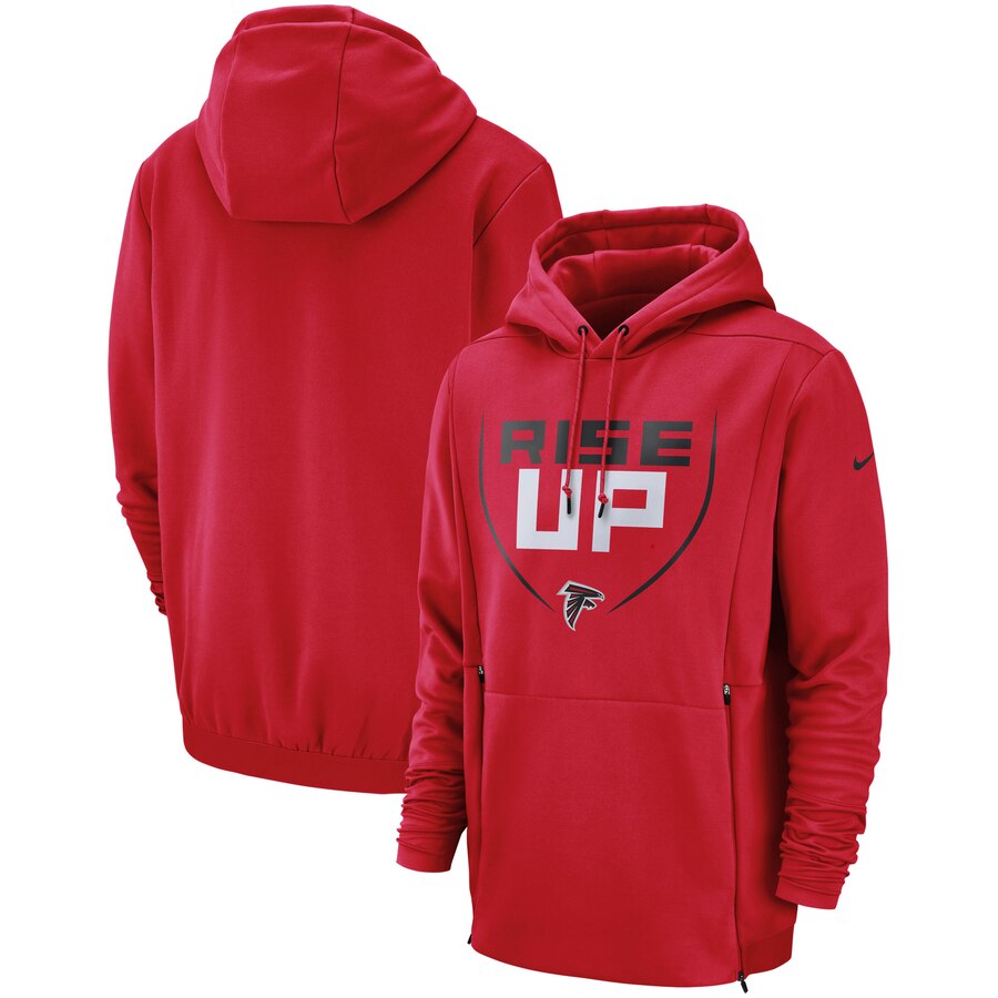 Atlanta Falcons Sideline Local Performance Pullover Hoodie Red cheap jerseys for sale - CheapJerseys.Shop