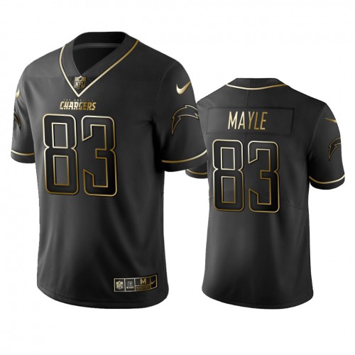 Los Angeles Chargers #83 Vince Mayle Men's Stitched Vapor Untouchable Limited Black Golden Jersey Men's cheap jerseys for sale - CheapJerseys.Shop
