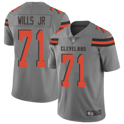 Cleveland Browns #71 Jedrick Wills JR Gray Youth Stitched Limited Inverted Legend Jersey Youth cheap jerseys for sale - CheapJerseys.Shop