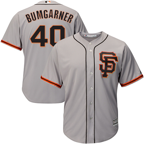San Francisco Giants #40 Madison Bumgarner Grey Road 2 Cool Base Stitched Youth Jersey Youth cheap jerseys for sale - CheapJerseys.Shop