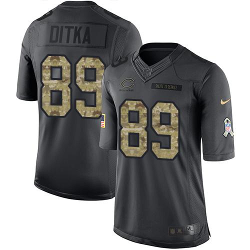Bears #89 Mike Ditka Black Youth Stitched Limited 2016 Salute To Service Jersey cheap jerseys for sale - CheapJerseys.Shop