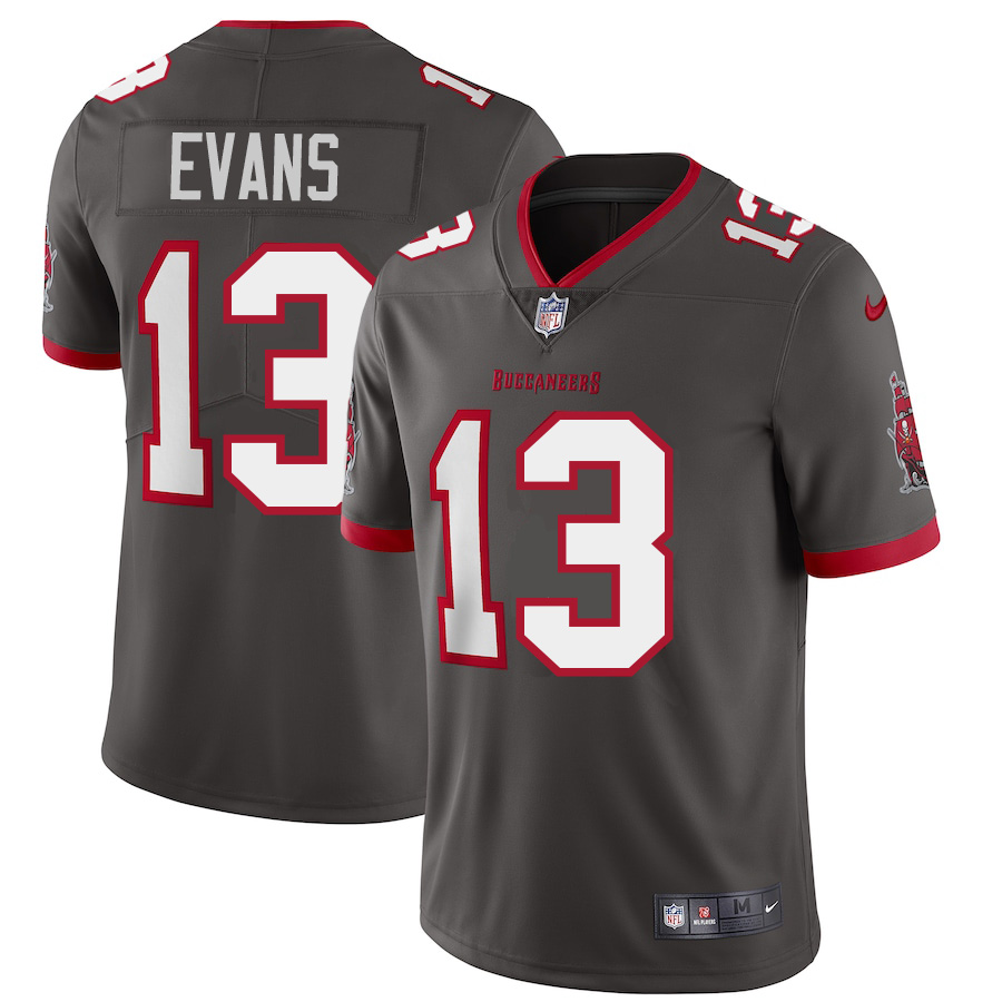 Tampa Bay Buccaneers #13 Mike Evans Youth Pewter Alternate Vapor Limited Jersey cheap jerseys for sale - CheapJerseys.Shop