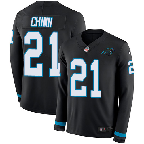 Panthers #21 Jeremy Chinn Black Team Color Men's Stitched Limited Therma Long Sleeve Jersey cheap jerseys for sale - CheapJerseys.Shop