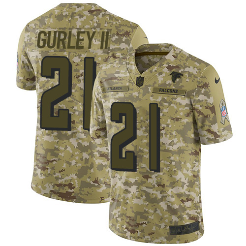 Atlanta Falcons #21 Todd Gurley II Camo Youth Stitched Limited 2018 Salute To Service Jersey Youth cheap jerseys for sale - CheapJerseys.Shop