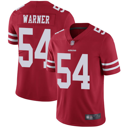 49ers #54 Fred Warner Red Team Color Men's Stitched Vapor Untouchable Limited Jersey cheap jerseys for sale - CheapJerseys.Shop