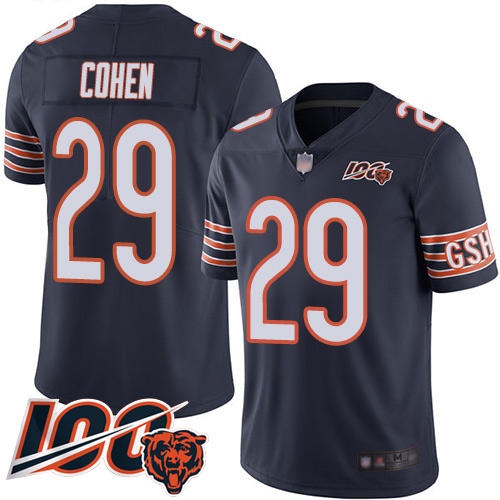 Bears #29 Tarik Cohen Navy Blue Team Color Youth Stitched 100th Season Vapor Limited Jersey cheap jerseys for sale - CheapJerseys.Shop