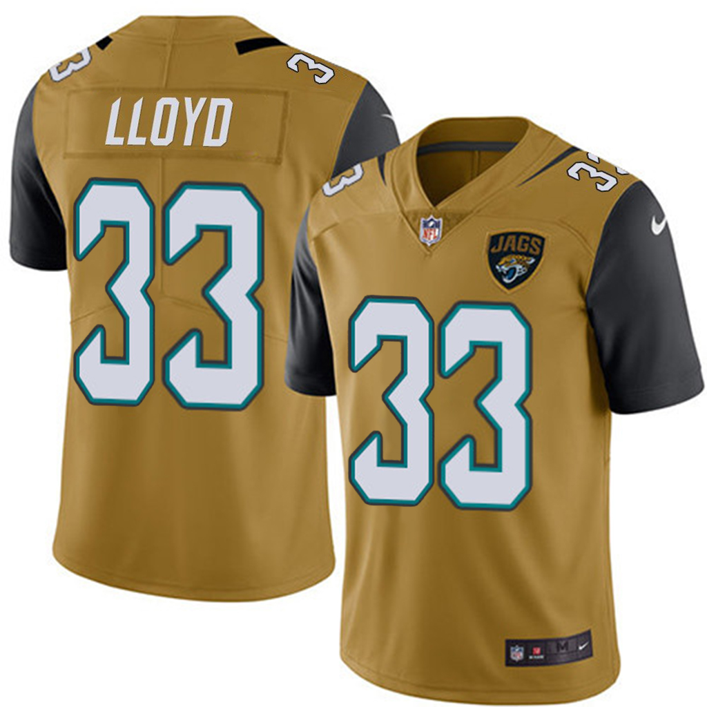 Jaguars #33 Devin Lloyd Gold Youth Stitched Limited Rush Jersey cheap jerseys for sale - CheapJerseys.Shop