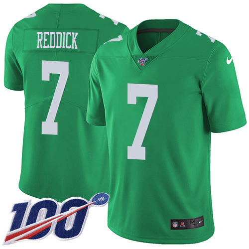 Eagles #7 Haason Reddick Green Men's Stitched Limited Rush 100th Season Jersey cheap jerseys for sale - CheapJerseys.Shop