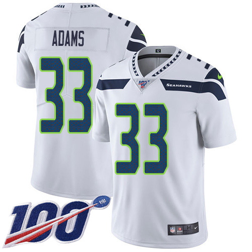 Seahawks #33 Jamal Adams White Men's Stitched 100th Season Vapor Untouchable Limited Jersey cheap jerseys for sale - CheapJerseys.Shop