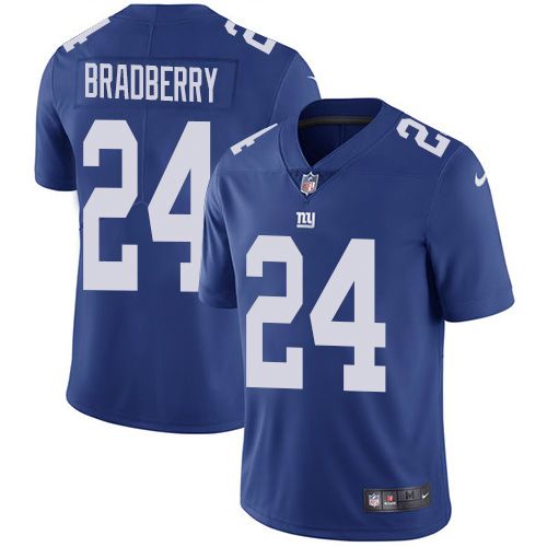 New York Giants #24 James Bradberry Royal Blue Team Color Men's Stitched Vapor Untouchable Limited Jersey Men's cheap jerseys for sale - CheapJerseys.Shop