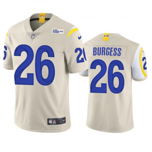 Los Angeles Los Angeles Rams #26 Terrell Burgess Men's Vapor Limited Jersey - Bone Men's cheap jerseys for sale - CheapJerseys.Shop