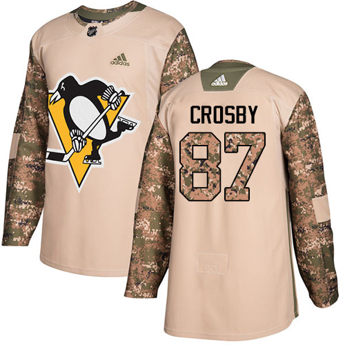 Pittsburgh Penguins #87 Sidney Crosby Camo Authentic 2017 Veterans Day Stitched Jersey Men's cheap jerseys for sale - CheapJerseys.Shop