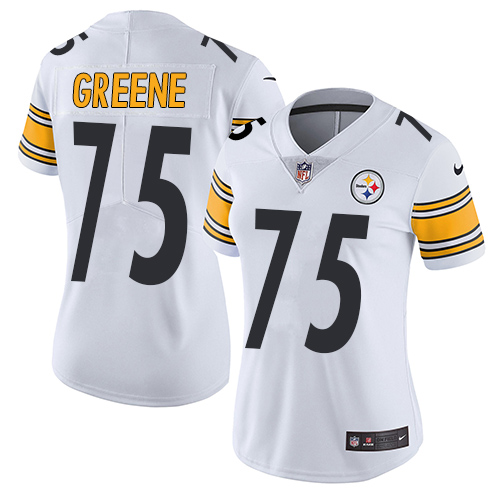 Pittsburgh Steelers #75 Joe Greene White Women's Stitched Vapor Untouchable Limited Jersey Womens cheap jerseys for sale - CheapJerseys.Shop