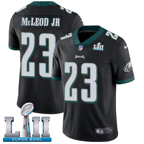 Philadelphia Eagles #23 Rodney McLeod Jr Black Alternate Super Bowl LII Youth Stitched Vapor Untouchable Limited Jersey Youth cheap jerseys for sale - CheapJerseys.Shop