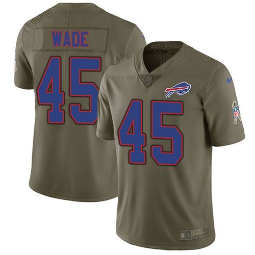Buffalo Bills #45 Christian Wade Olive Men's Stitched Limited 2017 Salute To Service Jersey Men's cheap jerseys for sale - CheapJerseys.Shop