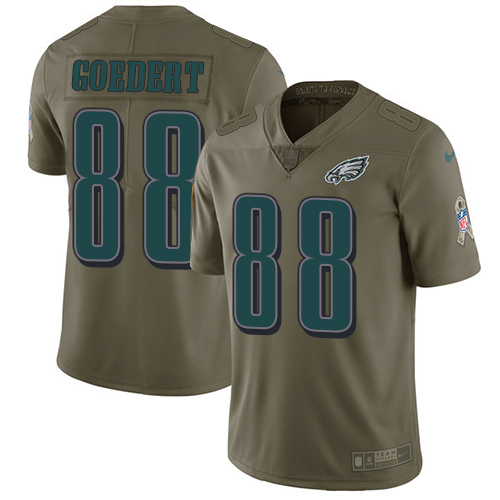 Eagles #88 Dallas Goedert Olive Men's Stitched Limited 2017 Salute To Service Jersey cheap jerseys for sale - CheapJerseys.Shop