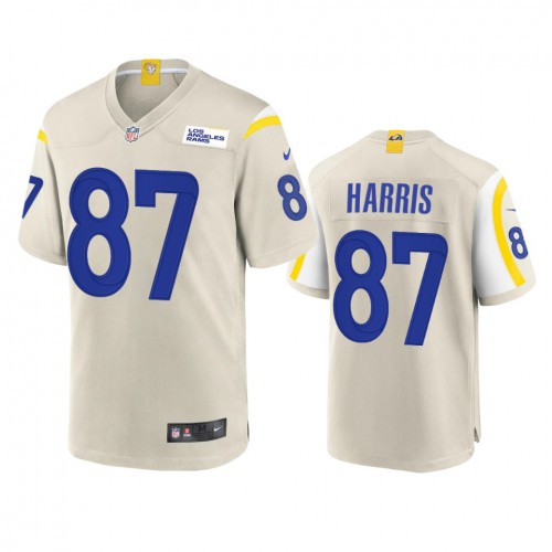 Los Angeles Los Angeles Rams #87 Jacob Harris Men's Game Jersey - Bone Men's cheap jerseys for sale - CheapJerseys.Shop
