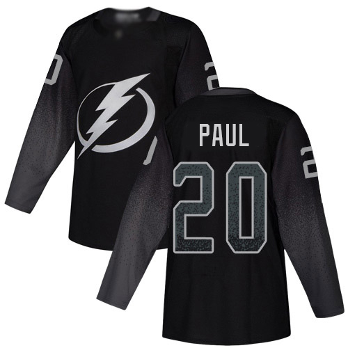 Tampa Bay Lightning #20 Nicholas Paul Black Alternate Authentic Stitched Jersey Men's cheap jerseys for sale - CheapJerseys.Shop