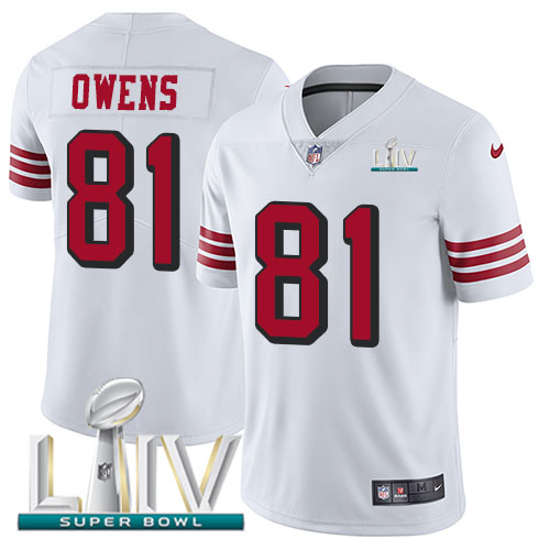 San Francisco 49ers #81 Jordan Matthews White Super Bowl LIV 2020 Rush Men's Stitched Vapor Untouchable Limited Jersey Men's cheap jerseys for sale - CheapJerseys.Shop