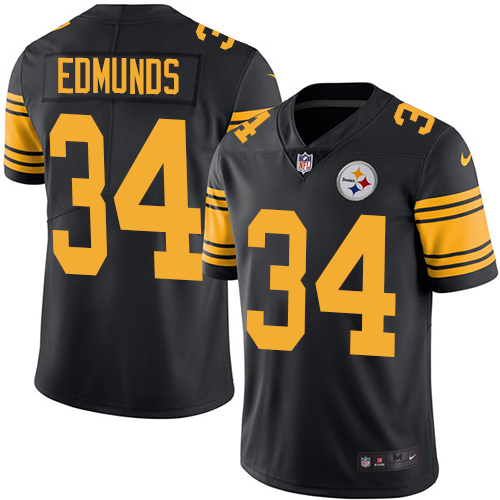 Pittsburgh Steelers #34 Terrell Edmunds Black Youth Stitched Limited Rush Jersey Youth cheap jerseys for sale - CheapJerseys.Shop