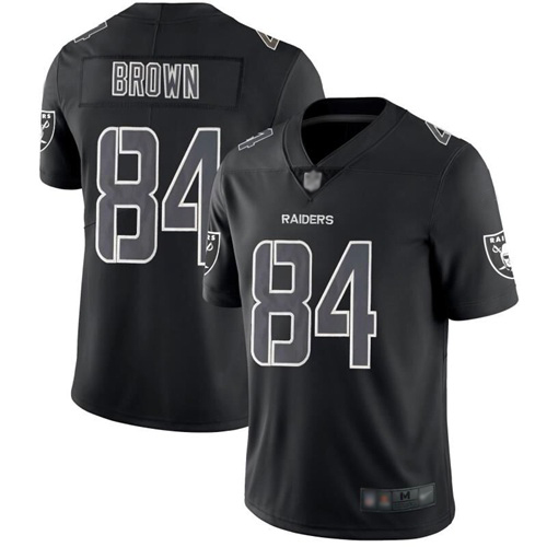 Las Vegas Raiders #84 Antonio Brown Black Men's Stitched Limited Rush Impact Jersey Men's cheap jerseys for sale - CheapJerseys.Shop