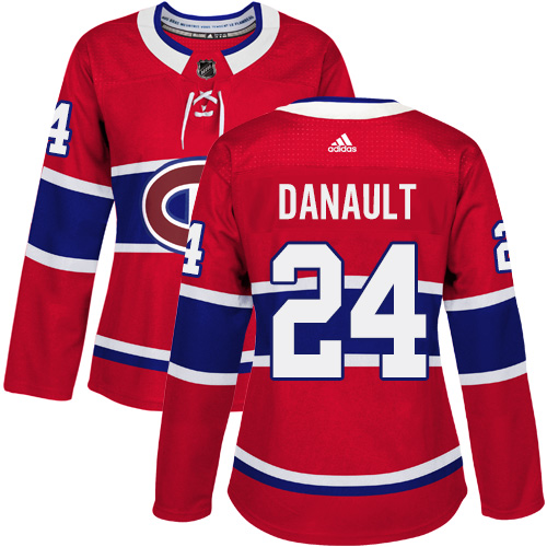 Montreal Canadiens #24 Phillip Danault Red Home Authentic Women's Stitched Jersey Womens cheap jerseys for sale - CheapJerseys.Shop
