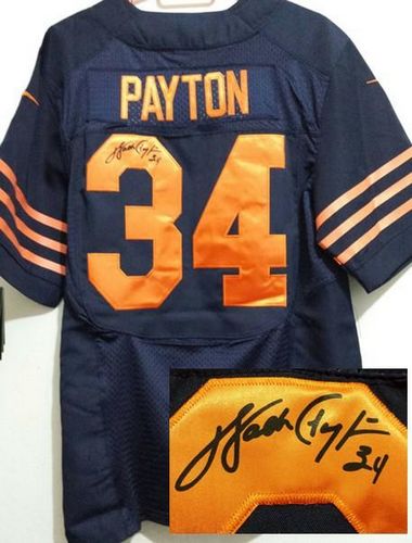 Bears #34 Walter Payton Navy Blue Alternate Men's Stitched Elite Autographed Jersey cheap jerseys for sale - CheapJerseys.Shop