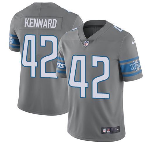 Detroit Lions #42 Devon Kennard Gray Youth Stitched Limited Rush Jersey Youth cheap jerseys for sale - CheapJerseys.Shop