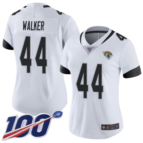 Jaguars #44 Travon Walker White Women's Stitched 100th Season Vapor Untouchable Limited Jersey cheap jerseys for sale - CheapJerseys.Shop