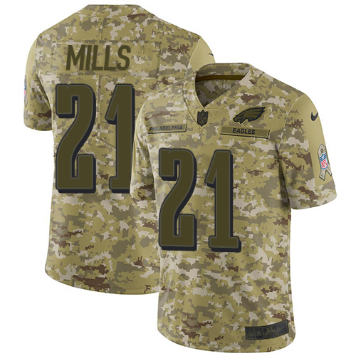 Philadelphia Eagles #21 Jalen Mills Camo Men's Stitched Limited 2018 Salute To Service Jersey Men's cheap jerseys for sale - CheapJerseys.Shop