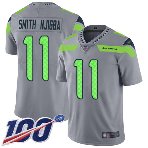 Seahawks #11 Jaxon Smith-Njigba Gray Men's Stitched Limited Inverted Legend 100th Season Jersey cheap jerseys for sale - CheapJerseys.Shop