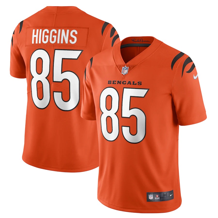 Cincinnati Bengals #85 Tee Higgins Orange Alternate Vapor Limited Jersey cheap jerseys for sale - CheapJerseys.Shop