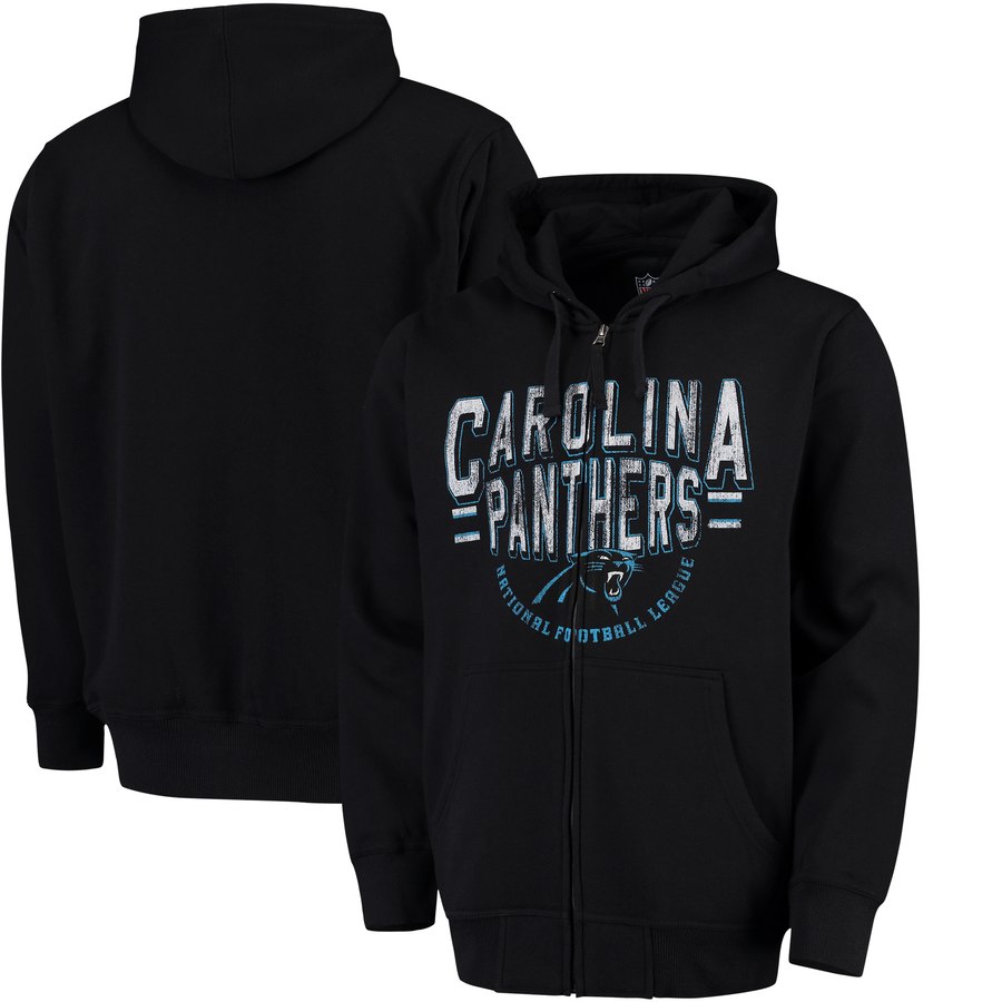 Carolina Panthers G-III Sports By Carl Banks Post Season Full-Zip Hoodie Black cheap jerseys for sale - CheapJerseys.Shop