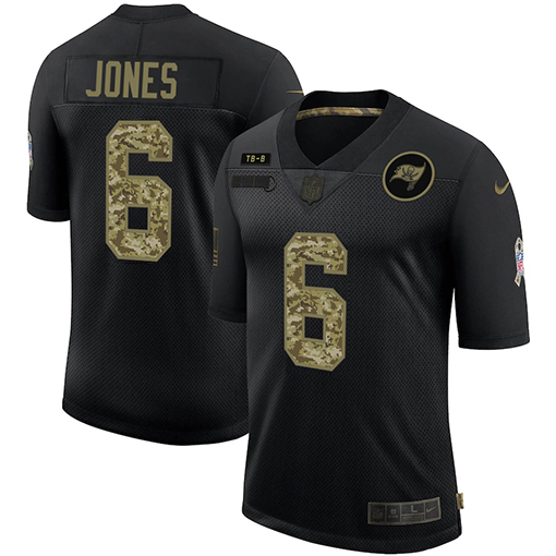 Tampa Bay Buccaneers #6 Julio Jones Men's 2020 Salute To Service Camo Limited Jersey Black cheap jerseys for sale - CheapJerseys.Shop