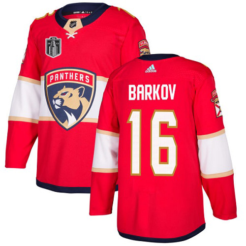 Lightning #16 Aleksander Barkov Red 2023 Stanley Cup Final Patch Home Authentic Stitched Jersey cheap jerseys for sale - CheapJerseys.Shop