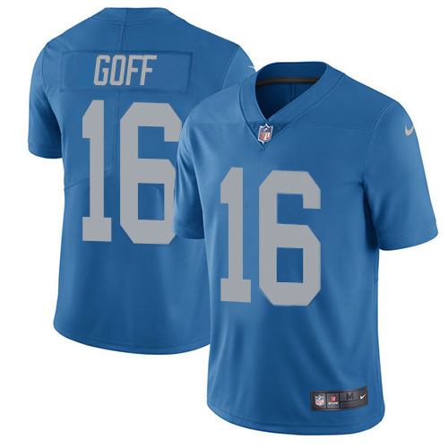 Detroit Lions #16 Jared Goff Blue Throwback Youth Stitched Vapor Untouchable Limited Jersey cheap jerseys for sale - CheapJerseys.Shop
