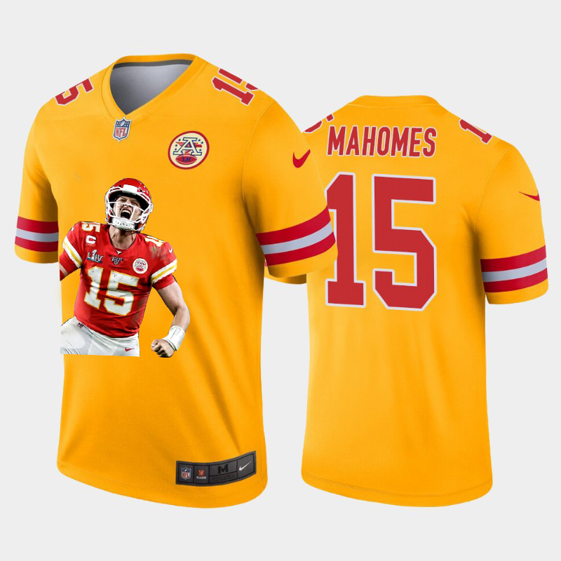 Kansas City Chiefs #15 Patrick Mahomes Team Hero 2 Vapor Limited Jersey Yellow cheap jerseys for sale - CheapJerseys.Shop