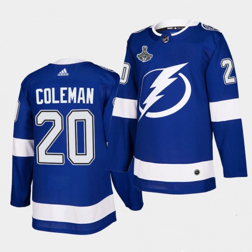Tampa Bay Lightning #20 Blake Coleman Blue Home Authentic 2021 Stanley Cup Champions Jersey Youth cheap jerseys for sale - CheapJerseys.Shop