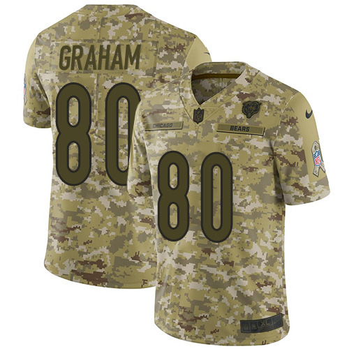 Chicago Bears #80 Jimmy Graham Camo Men's Stitched Limited 2018 Salute To Service Jersey Men's cheap jerseys for sale - CheapJerseys.Shop