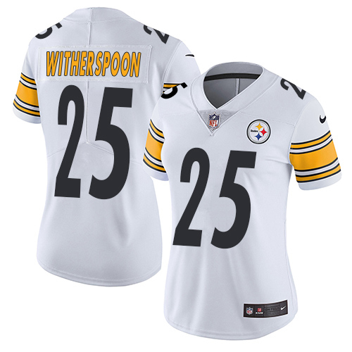 Steelers #25 Ahkello Witherspoon White Women's Stitched Vapor Untouchable Limited Jersey cheap jerseys for sale - CheapJerseys.Shop