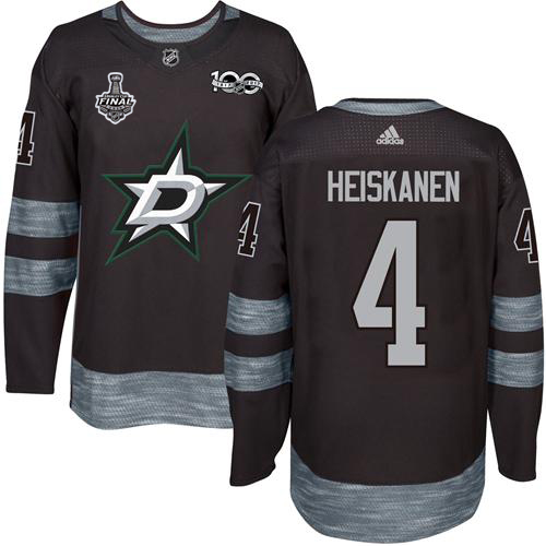 Dallas Stars #4 Miro Heiskanen Black 1917-2017 100th Anniversary 2020 Stanley Cup Final Stitched Jersey Men's cheap jerseys for sale - CheapJerseys.Shop
